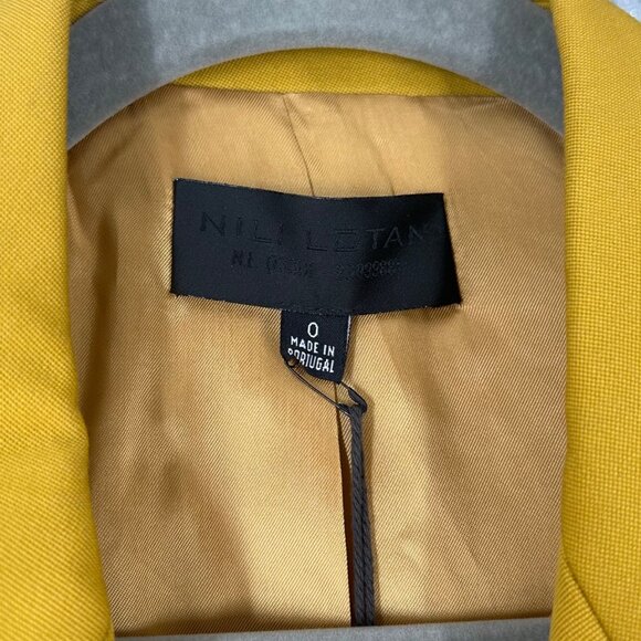 NWT Nili Lotan Valerie Double Breasted Blazer Jacket in Mustard - Picture 4 of 11